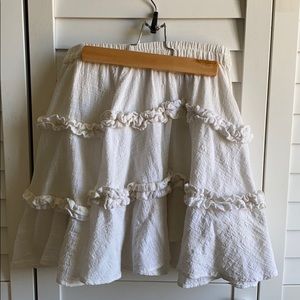 Ruffled mini skirt